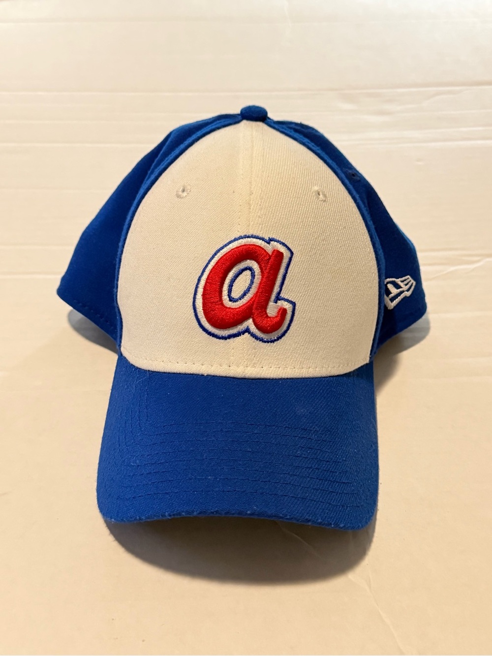 Atlanta Braves New Era Blue White Red Adjustable Baseball Hat